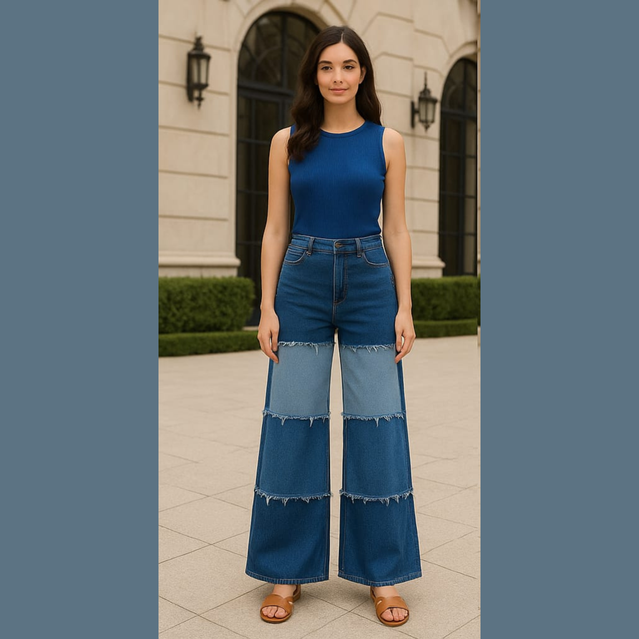 4 Layer Denim Trouser 