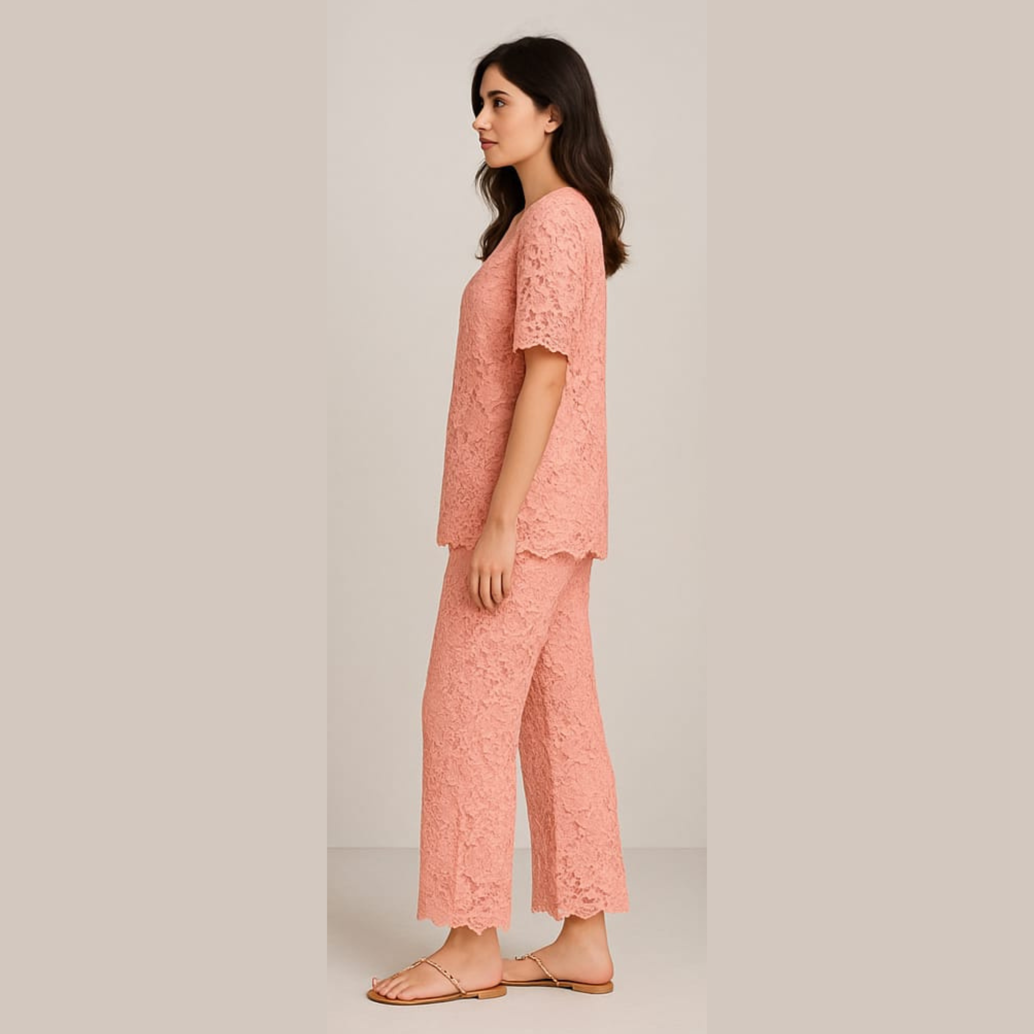PEACH CORD SET