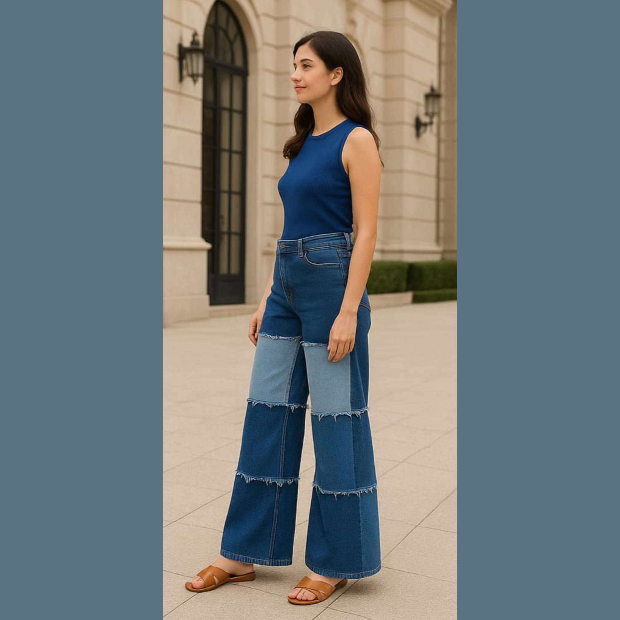 4 Layer Denim Trouser 