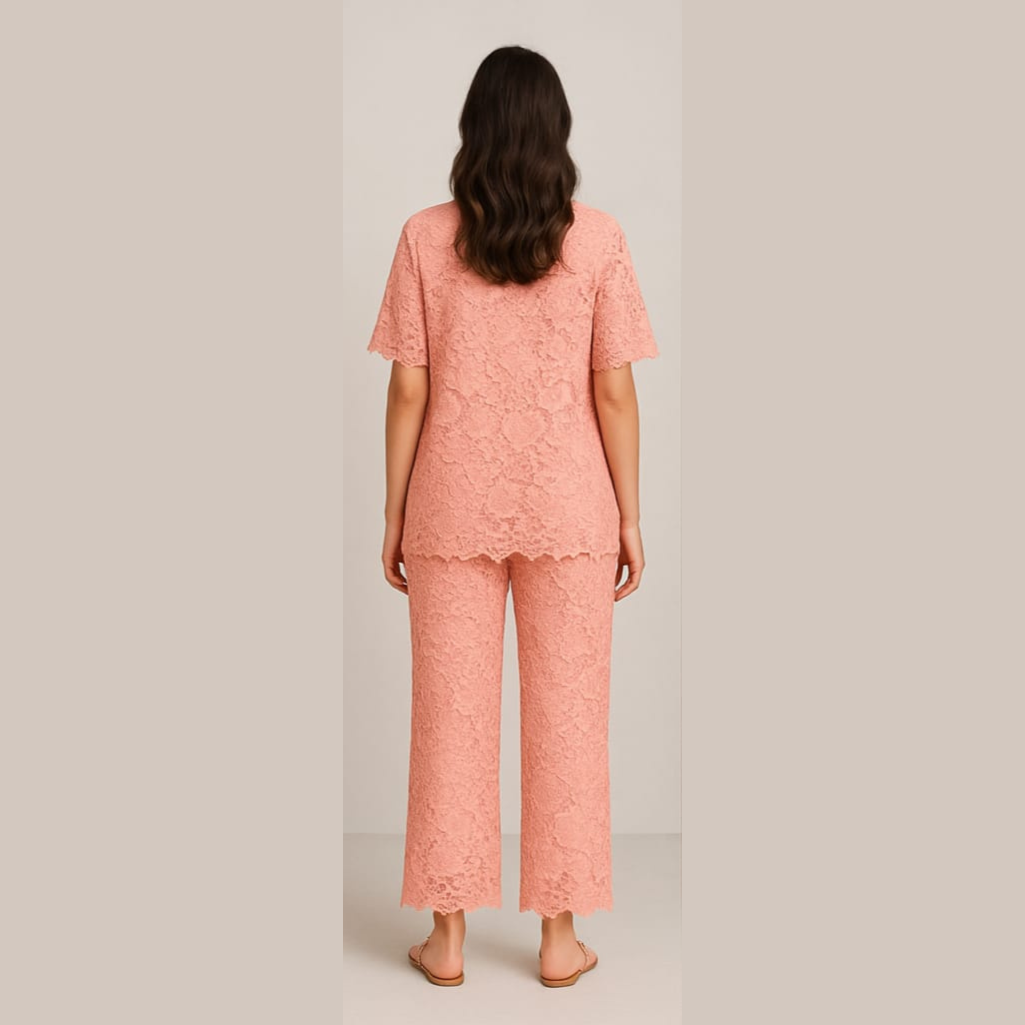 PEACH CORD SET