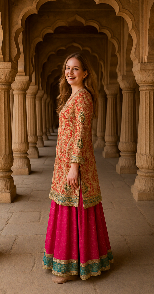 DESIGNER BRIDAL WEAR HEAVY KURTI WITH HEAVY PALAZZO SET