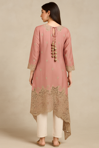 DESIGNER KURTI SET WITH HEAVY LATKAN